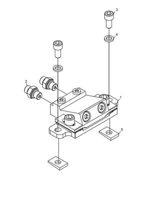 Bloc hydraulique du marquage hydraulique, assemblage LM018628