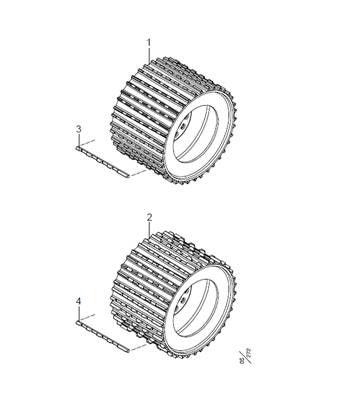 Feed Rollers super aggressive 35mm, LM10000 LM999311