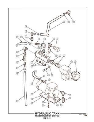 Réservoir hydraulique, système de pressurisation 50212452