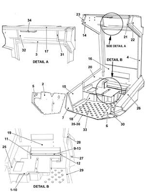 Isolation cabine, montage 7019125