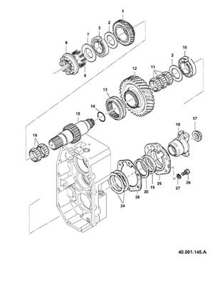 Boîte de transmission, assemblage 9991172