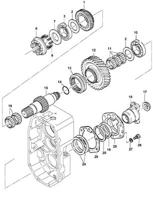 Boîte de transmission, assemblage 9991177