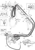 Tte d'abattage, conduites hydrauliques 9991241S2