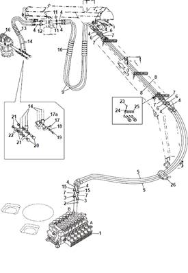 Rotator, conduites hydrauliques 9991773