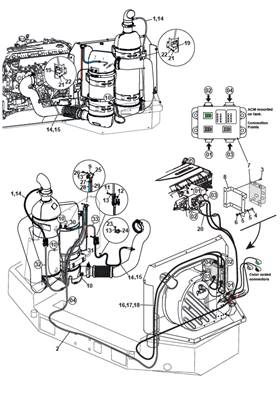 Faisceau AdBlue moteur stage 5, montage 9992036