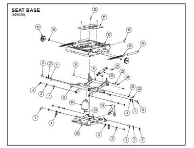 Siège 7000 BASIC, assemblage 9992136