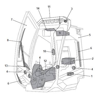  Structure cabine, assemblage 9992808