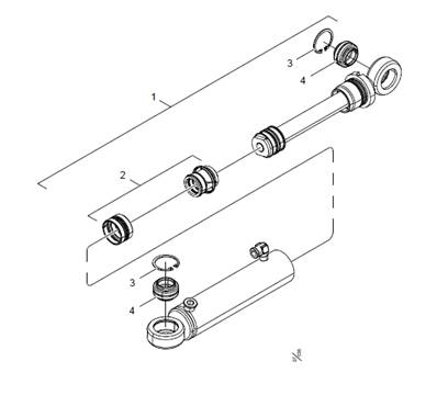 Vérin couteaux supérieurs LM015286