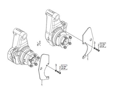 Protection de vérin de rouleau LM034676