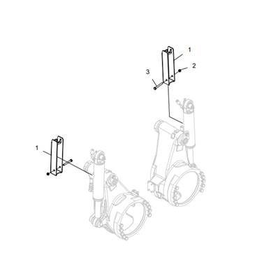 Protection de vérin de bras de rouleau LM043552