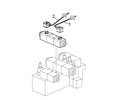 Câble électrique pour le contrôle du rotator LM999010