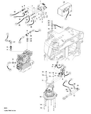 Hydraulique de l'unité de scie 98XL LM999012