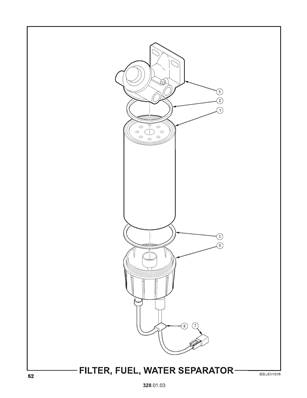 Filtre à gasoil, séparateur d'eau 3280103