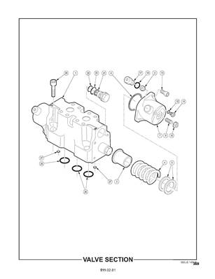 Section de distributeur, oscillation 5110281