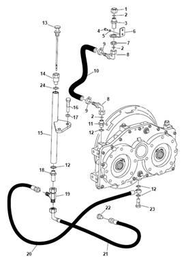 Boite de répartition, conduites hydrauliques 9991164