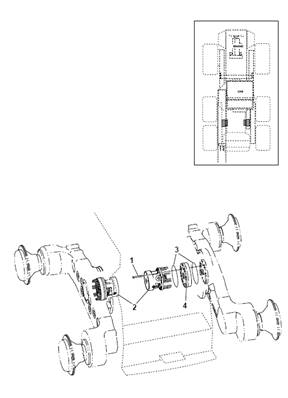 Moteur d'avancement avant MSE08, montage 9991689