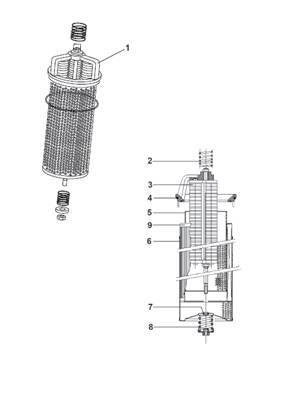 Réservoir hydraulique, filtration 9992365