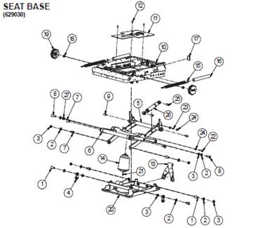 Siège 7000 BASIC, assemblage 9992831