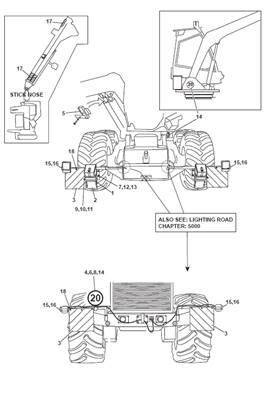 Kit éclairage pour route, montage 9992872