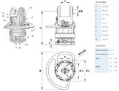 Rotator INDEXATOR GV124S fileté en M16 Ø173mm pour chapes de 100mm