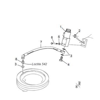 Lubrification de la chaîne pour unité de scie 98 LM005935B