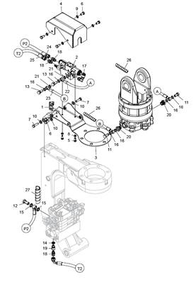 Contrôle du rotator, avec valve LM034542