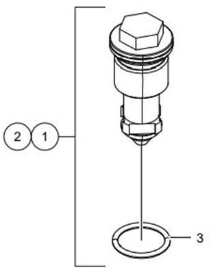 Valve choc 210 bar, couteau inférieur LM617032