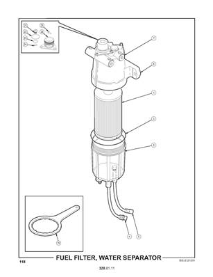 Filtre à gasoil, séparateur d'eau 3280111