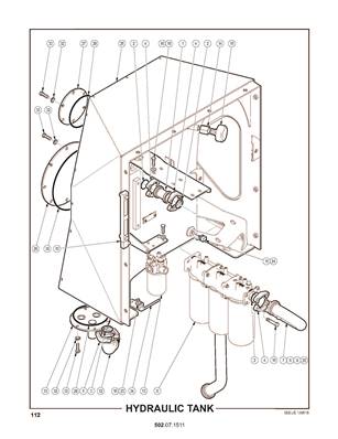 Réservoir hydraulique 502071511