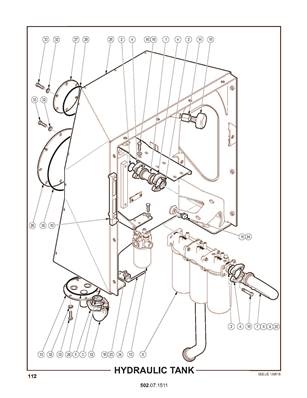 Réservoir hydraulique 502071511