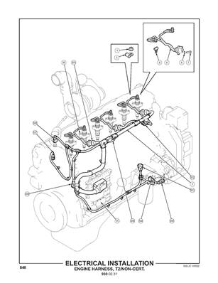 Installation électrique, Moteur Tier 2, 9300231