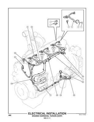 Moteur Tier 2, installation électrique 9300232