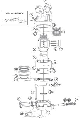 Rotator AV17S, assemblage 7017220