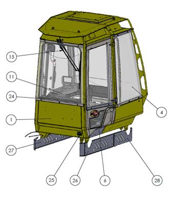 Cabine, assemblage 9991370