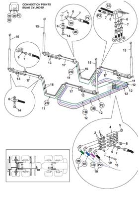 Berces hydrauliques, montage 9991450