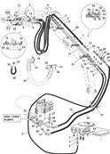 Tte d'abattage, conduites hydrauliques 9991923S2