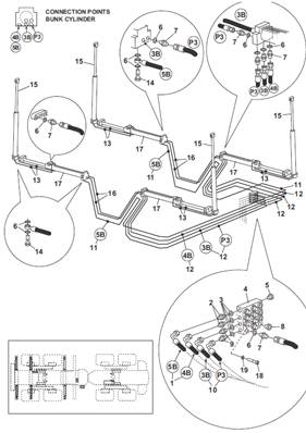 Berces hydrauliques, montage 9992427