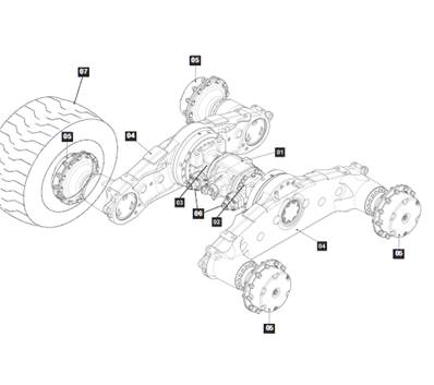 Bogie , cylindre de frein 9992512