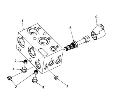 Frein de rotation, soupape hydraulique 9992746