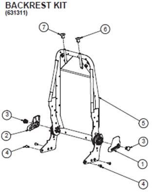 Siège 3000 HIGHT END, assemblage 9992855