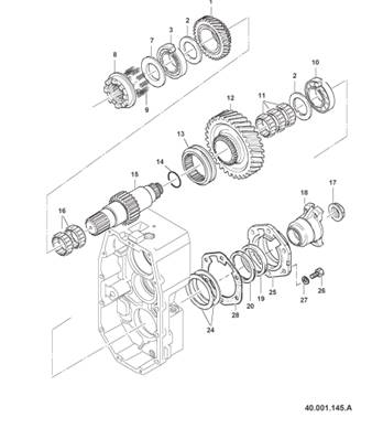 Boîte de transmission, assemblage 99929209