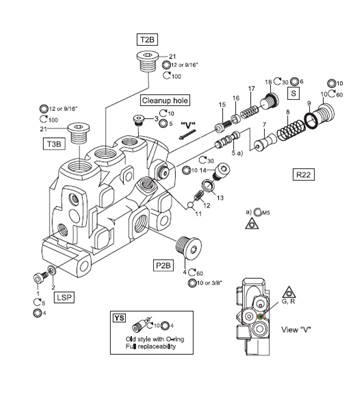 Distributeur hydraulique, assemblage 99929314