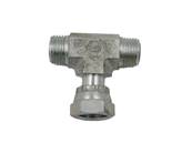 T mâle-femelle vertical ORFS 9/16 Parker 4S6MLOS