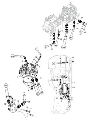 Hydraulique unité de scie 218 F11-19 LM005357