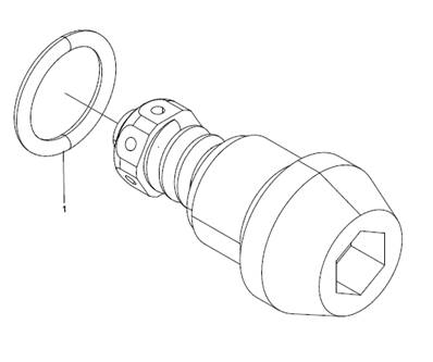 Valve choc 280 bar entraînement rouleaux marche arrière LM620484