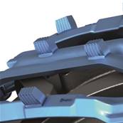 Paire de tracks bluetrack flow perfekt 26mm 1x1 pour 750/55 Pewag 807761X1
