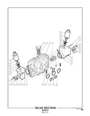 Section de distributeur, simple 5115221