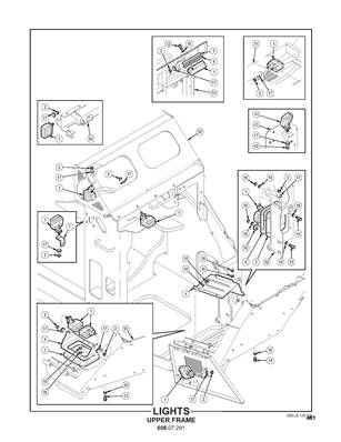 Phare de travail, chassis supérieur 60807291