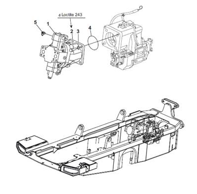 Moteur hydraulique, montage 9902912