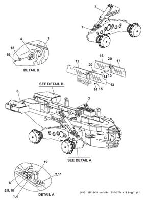 Elevateur bogie, montage 9903395